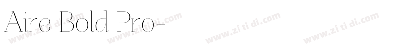Aire Bold Pro字体转换